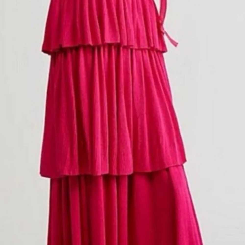 Free People Pink Knit Tiered Skirt or Strapless D… - image 2