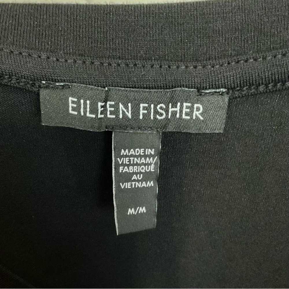 Eileen Fisher Black Tank Dress Midi Stretch Jerse… - image 6