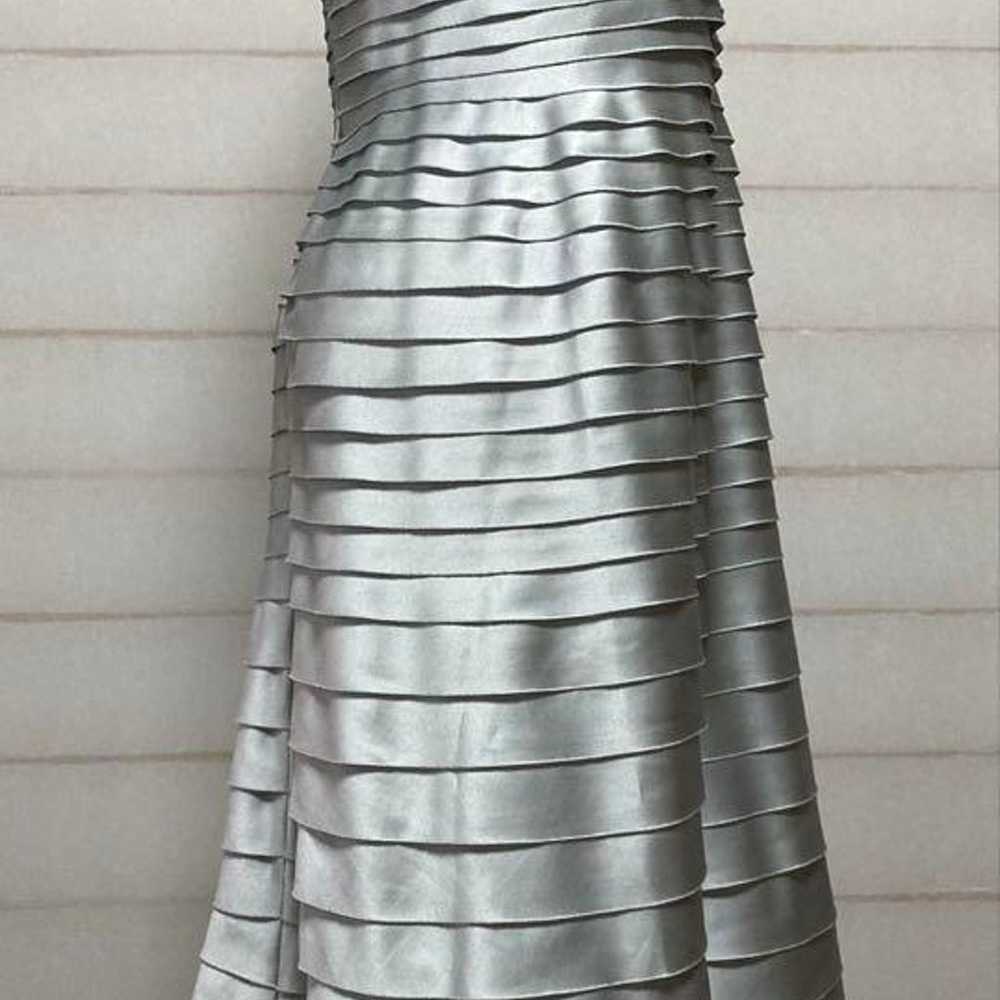 TADASHI SHOJI Party Dress Silver 4 - image 2