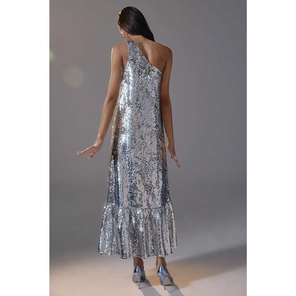 New Anthropologie Maeve One-Shoulder Sequin Dress… - image 4