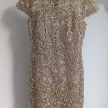 Tadashi Shoji Hot Formal Gaudy lace cocktail dres… - image 1