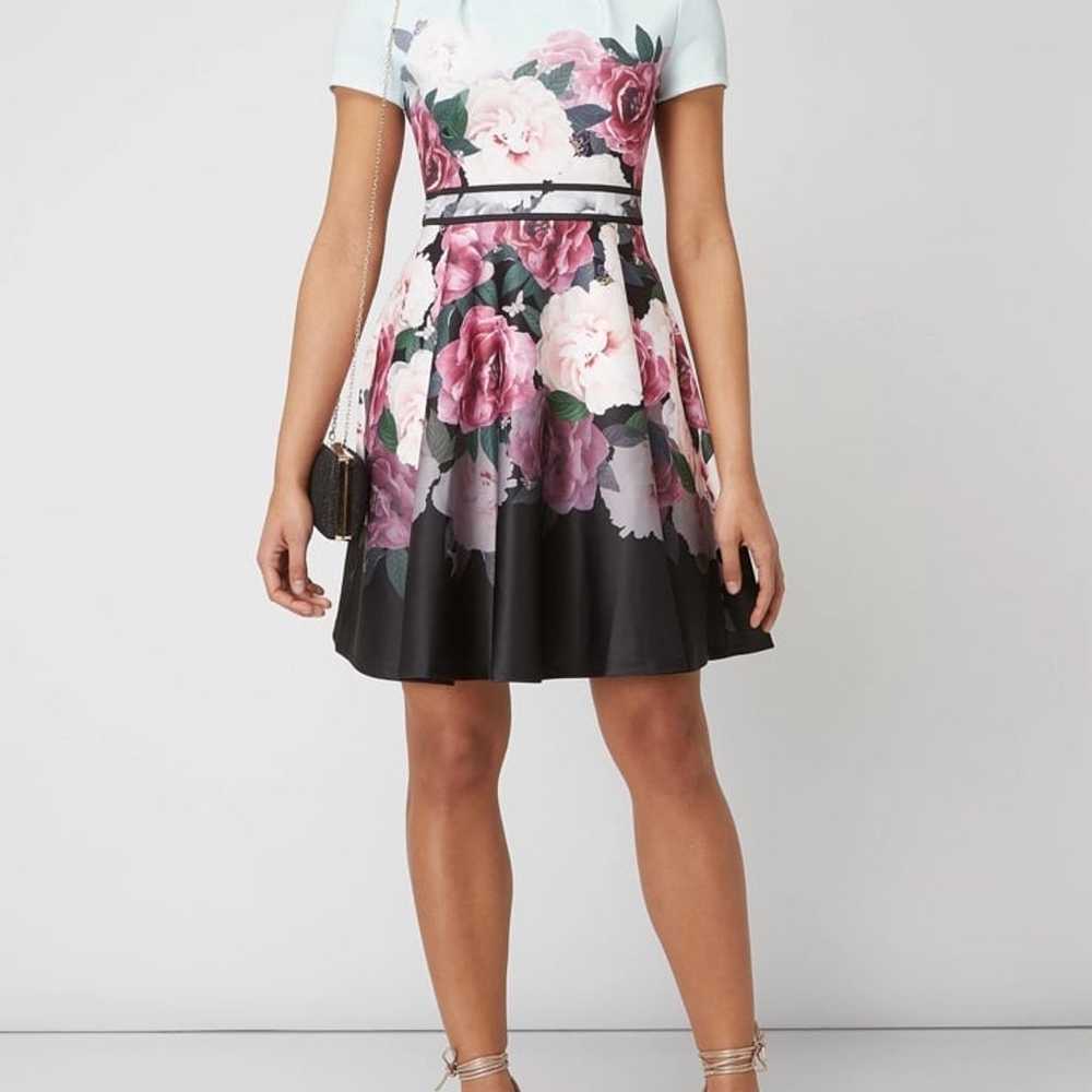 Ted Baker Wilmana Magnificent Floral Skater Dress - image 1