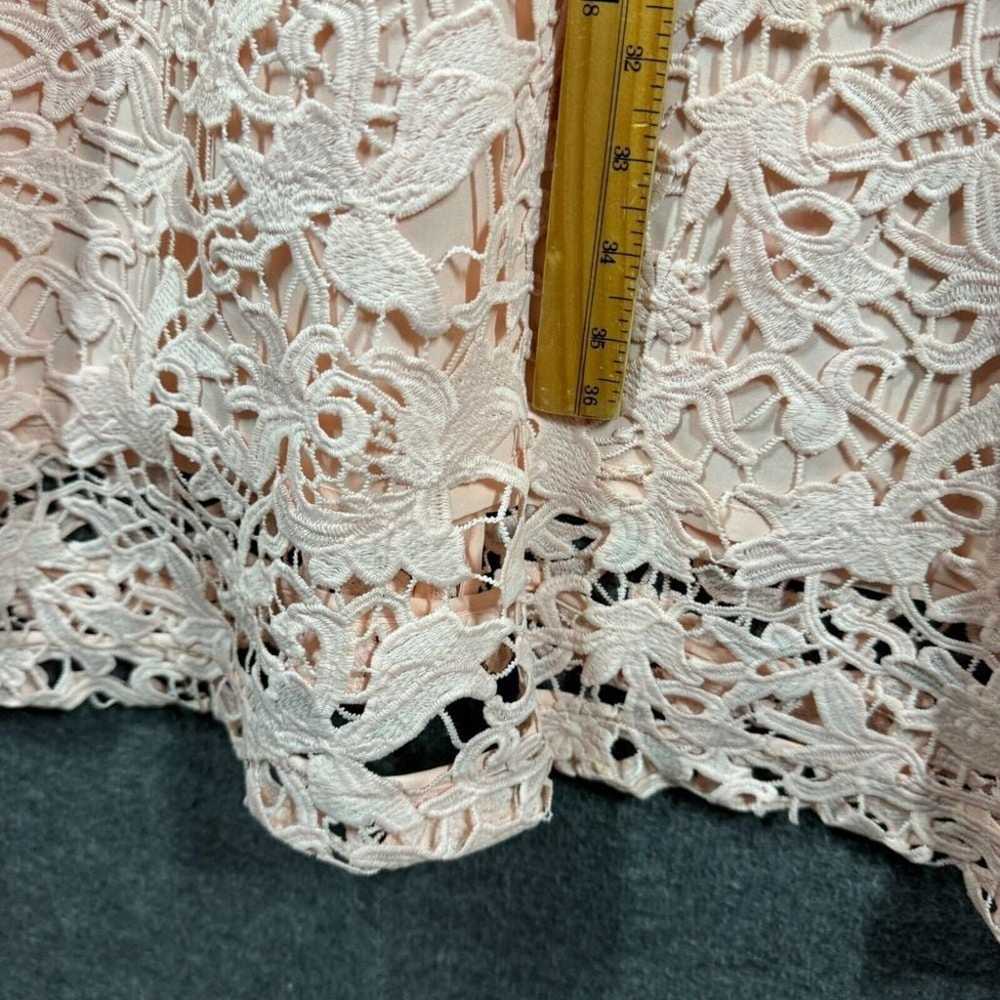 Ming Wang Open Lace Sheath Dress Jacket Womens Pl… - image 7