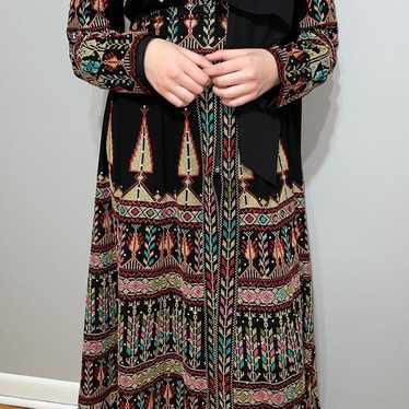 multicolored chiffon Palestinian thobe - image 1