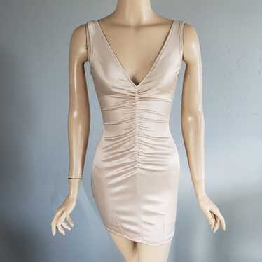 Mark Wong Nark champagne bodycon dress - image 1