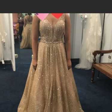 Gold formal dress