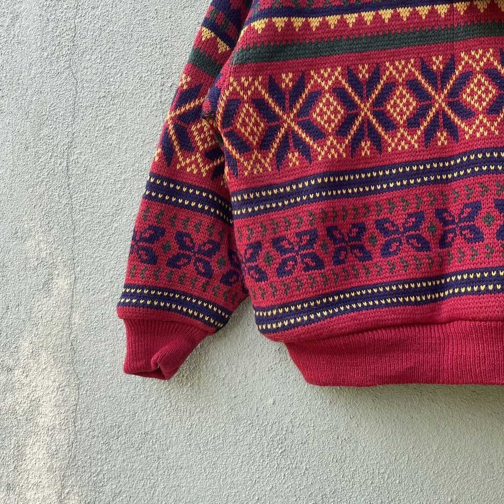 Coloured Cable Knit Sweater × Japanese Brand × Na… - image 9