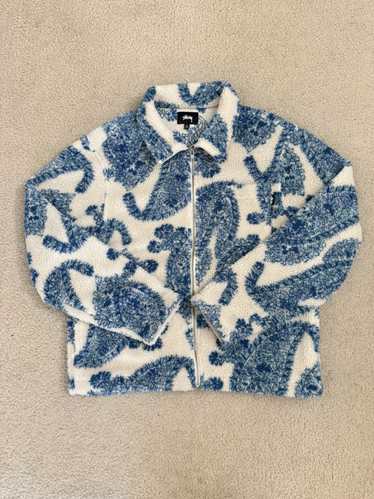 Stussy Big Paisley Full Zip Sherpa Jacket