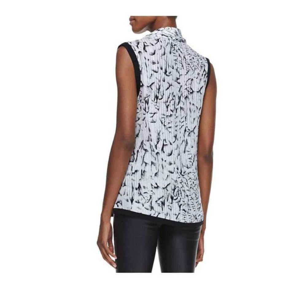 Helmut Lang Annex Draped Sleeveless Silk Blouse B… - image 2