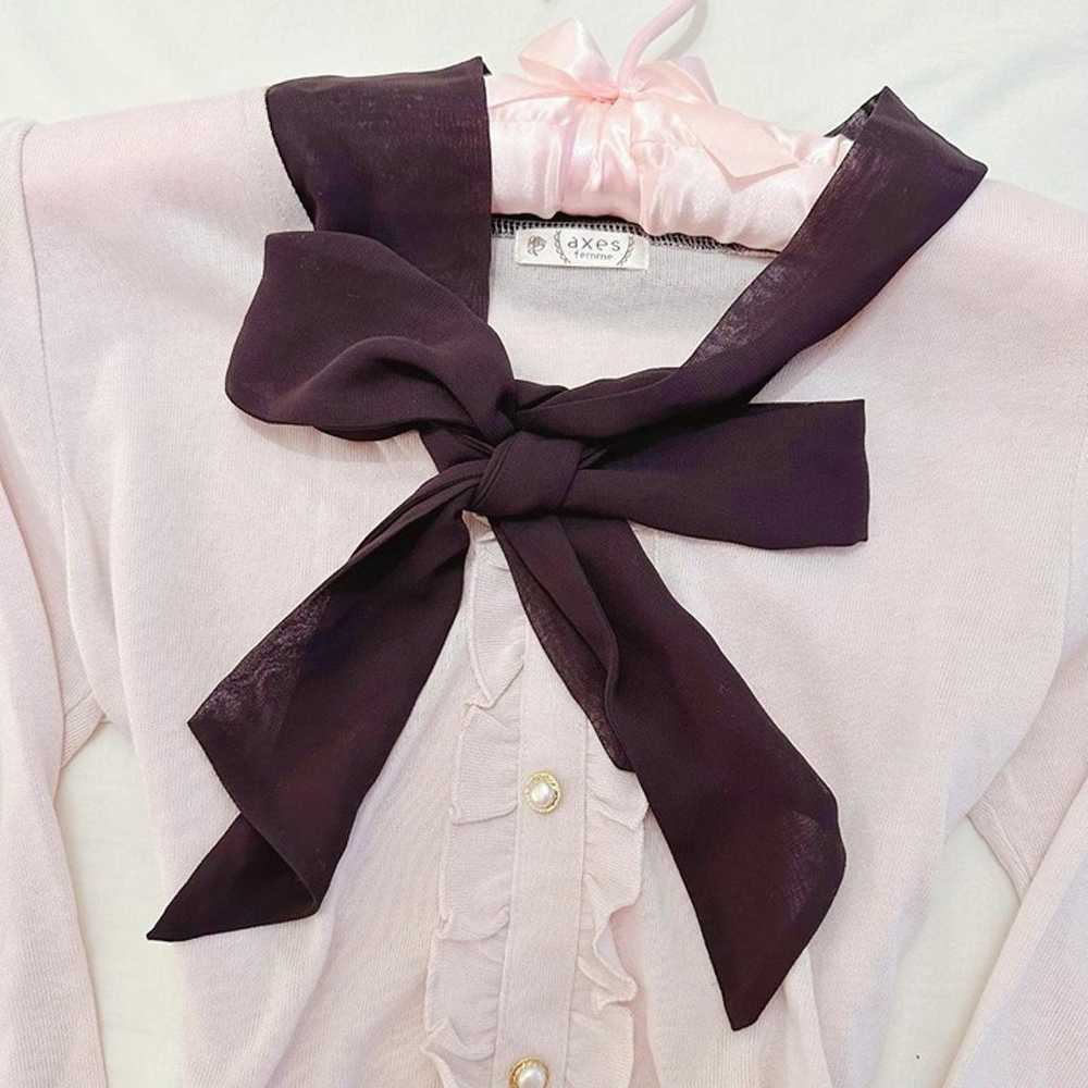 axes femme bow blouse - image 2