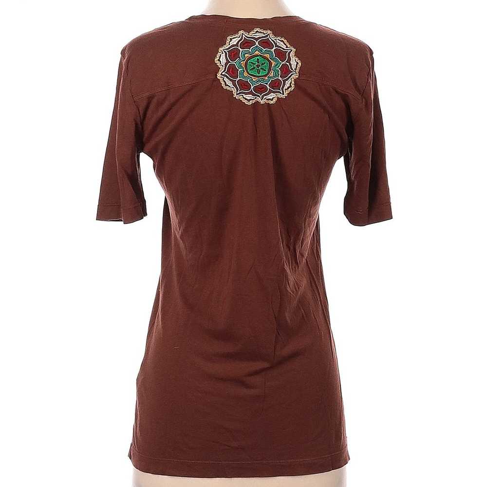 JWLA Johnny Was Brown Peacock Tee Womens Small Fl… - image 5