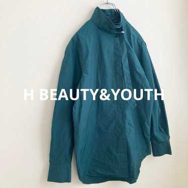 ★H Beauty and Youth★ Neck Belt Cotton Shirt