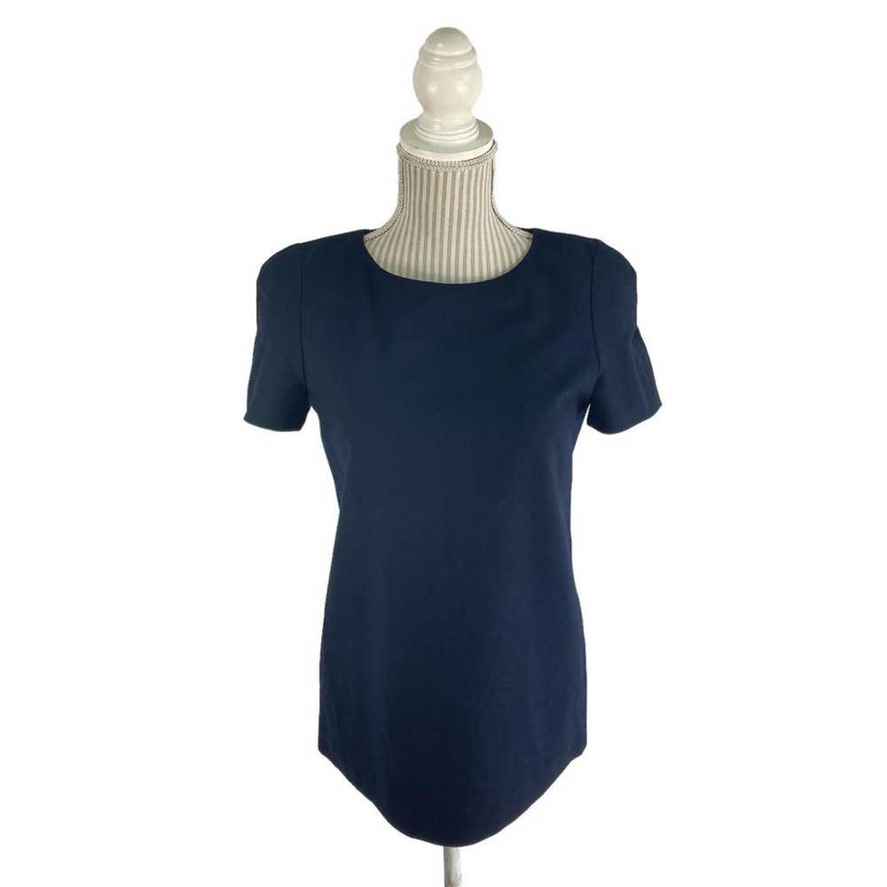 09T002 ☆ Theory Wool Short-Sleeve Blouse Business… - image 10