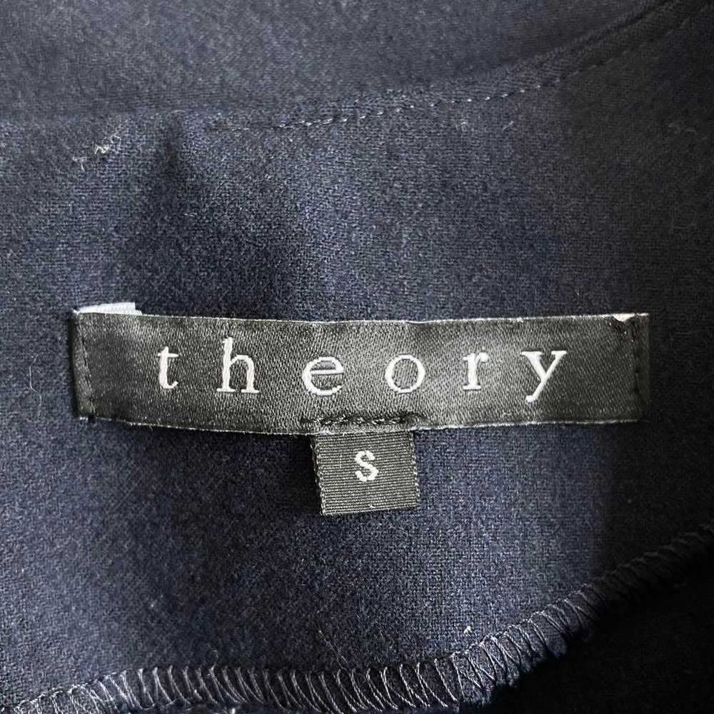 09T002 ☆ Theory Wool Short-Sleeve Blouse Business… - image 5