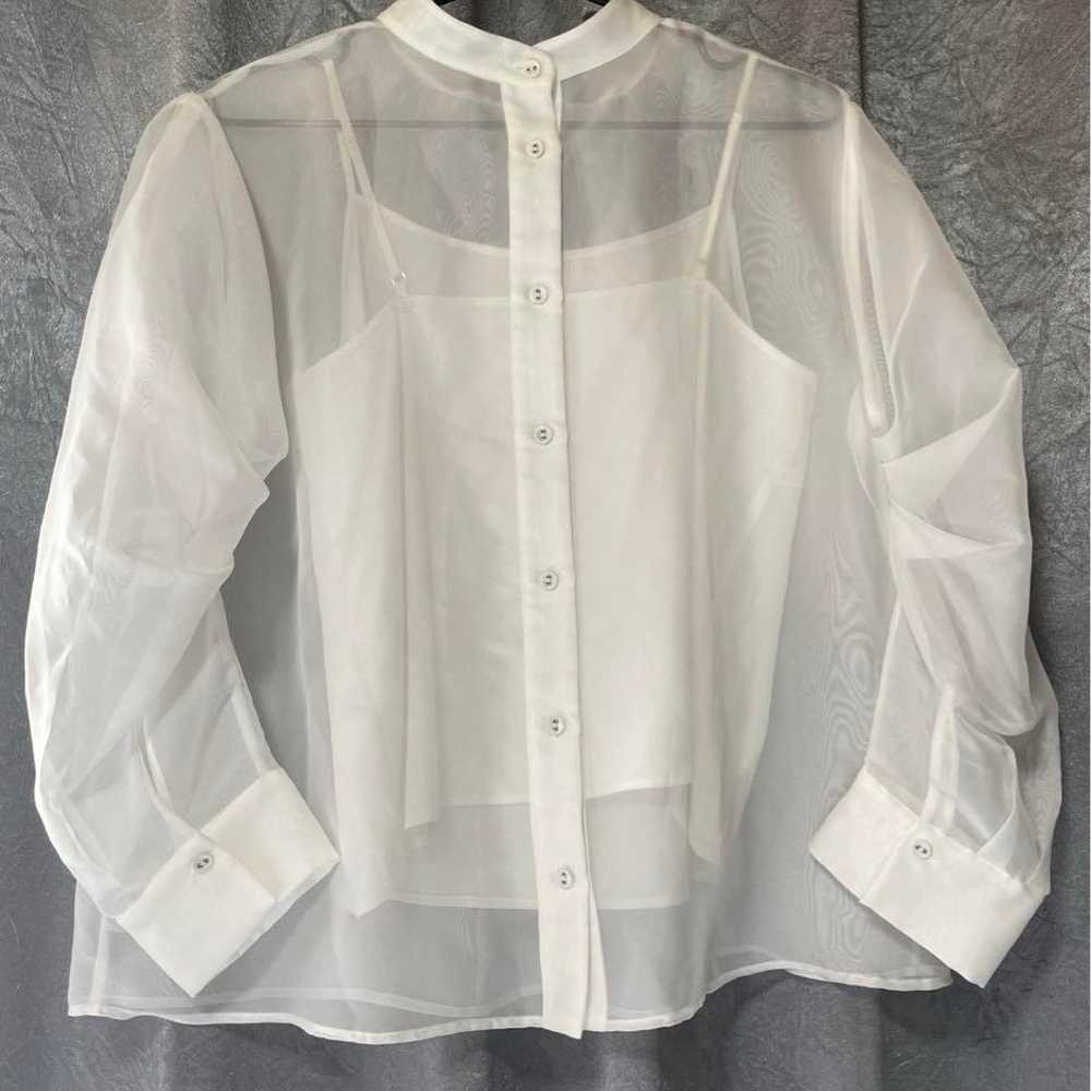 Salford Organza Blouse Sheer Top 36 - image 4