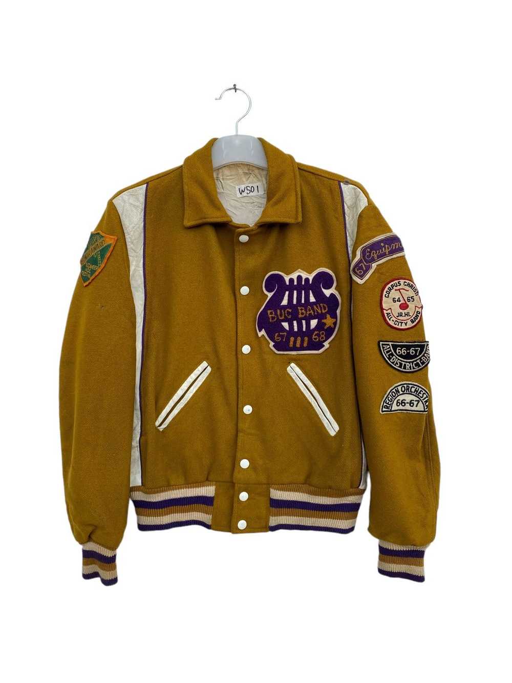 Varsity Jacket × Vintage Vintage 1967/68 Buc Band… - image 1