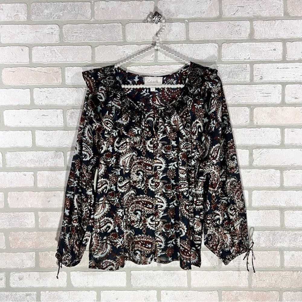 Cleobella Jillian Blouse in Avalon Block Print Si… - image 3