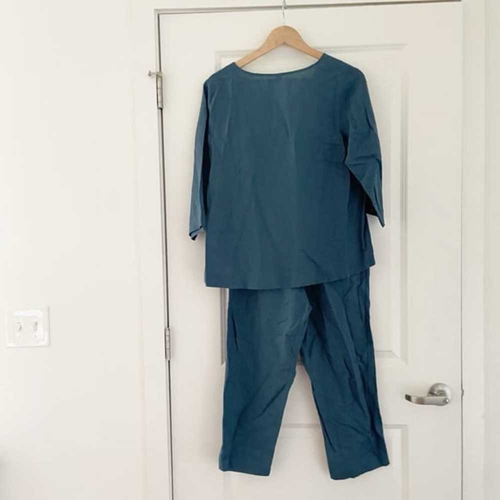 Grae Cove Linen Button Front Top Pant Set - image 2