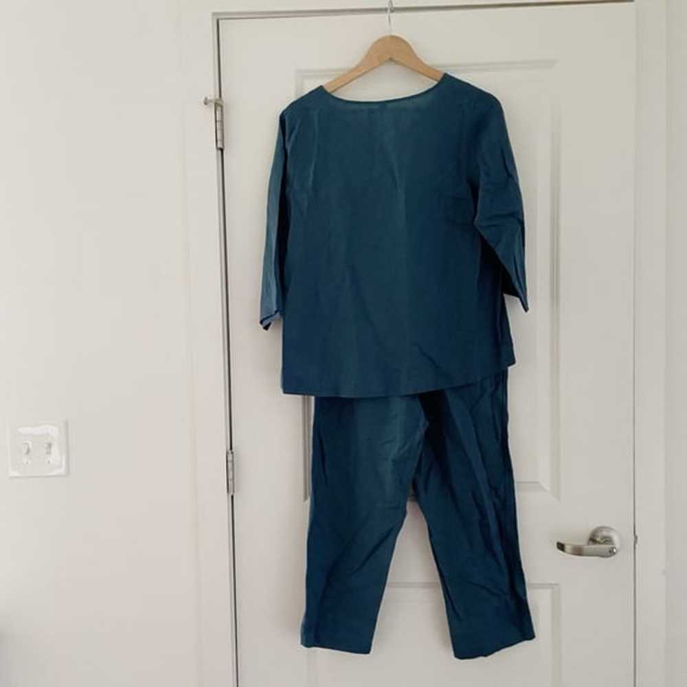 Grae Cove Linen Button Front Top Pant Set - image 9