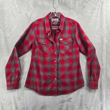 Dixxon Size M Pulaski Red Plaid Flannel Long Slee… - image 1