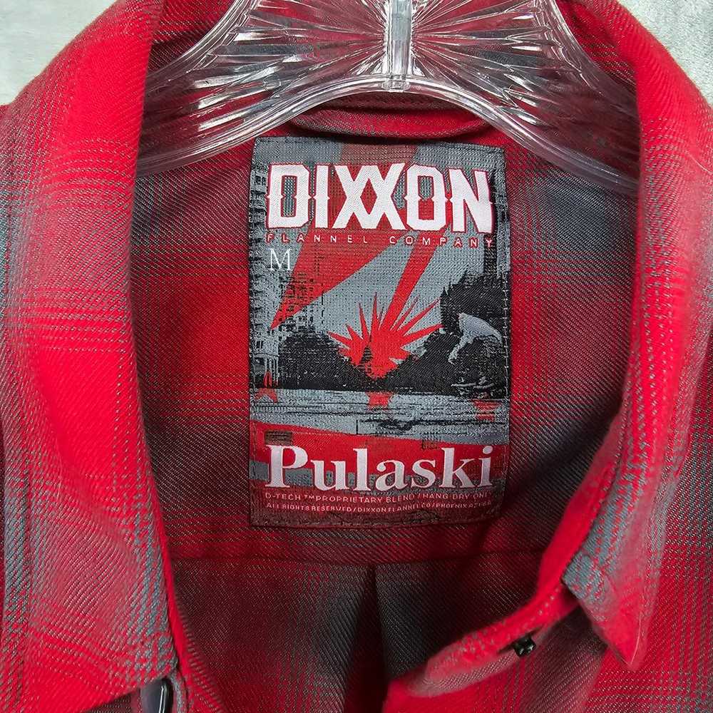 Dixxon Size M Pulaski Red Plaid Flannel Long Slee… - image 3