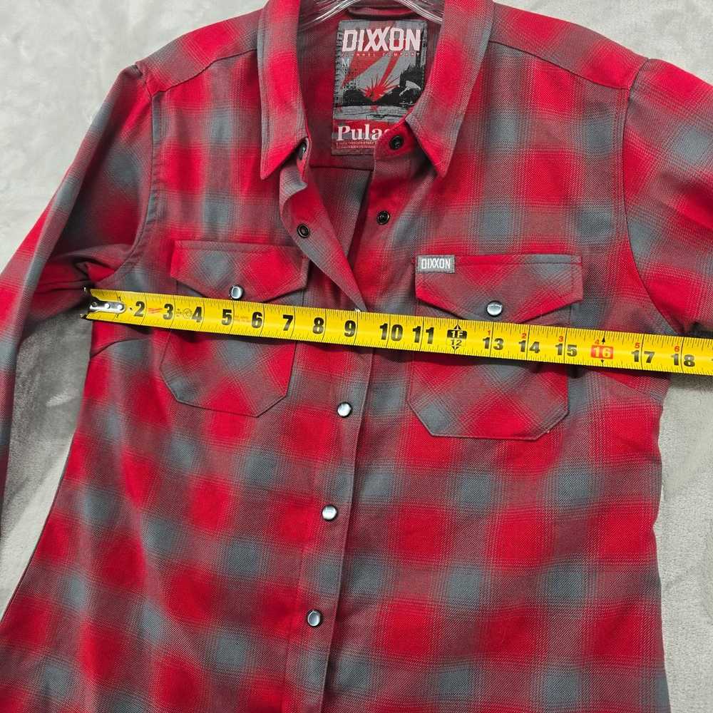 Dixxon Size M Pulaski Red Plaid Flannel Long Slee… - image 4