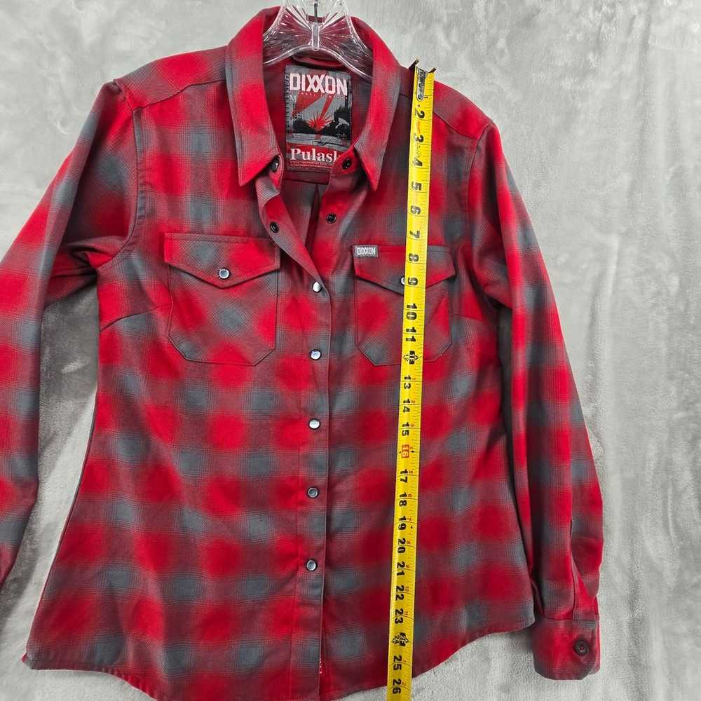 Dixxon Size M Pulaski Red Plaid Flannel Long Slee… - image 5