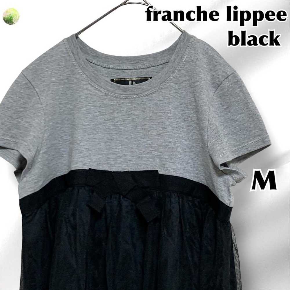 【Unused item】Franche-lippe Black T-shirt Short sl… - image 1