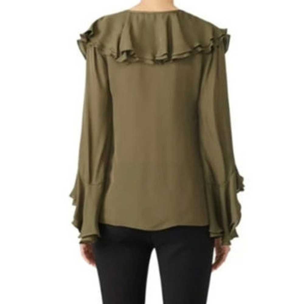 Trina Turk Trina Turk Silk Lantana Ruffle Blouse - image 4