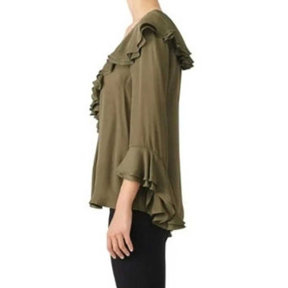 Trina Turk Trina Turk Silk Lantana Ruffle Blouse - image 5