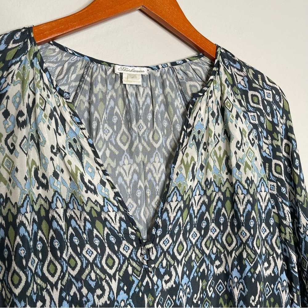 Shoshanna Mirza Printed Blouse Size M - image 4