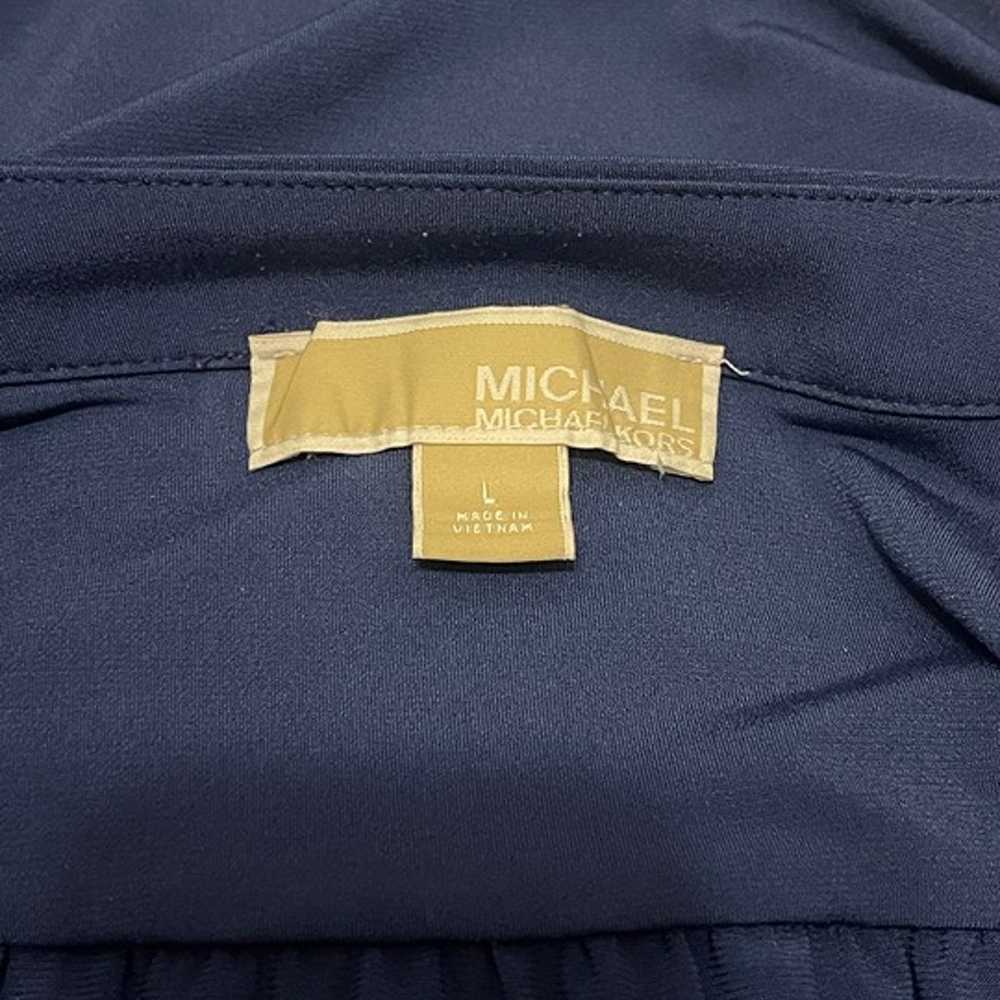 Michael Kors Navy Tunic Top Size Large - image 3