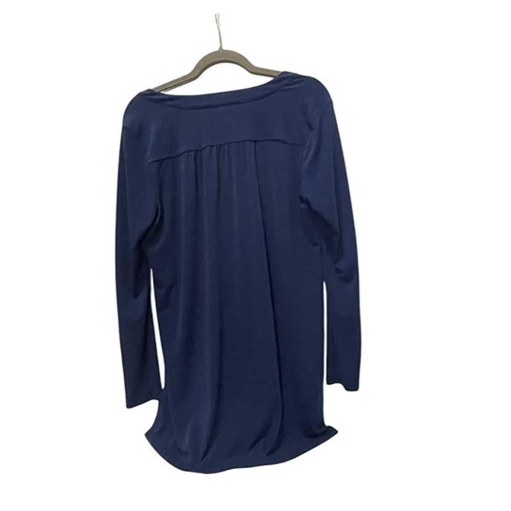 Michael Kors Navy Tunic Top Size Large - image 5