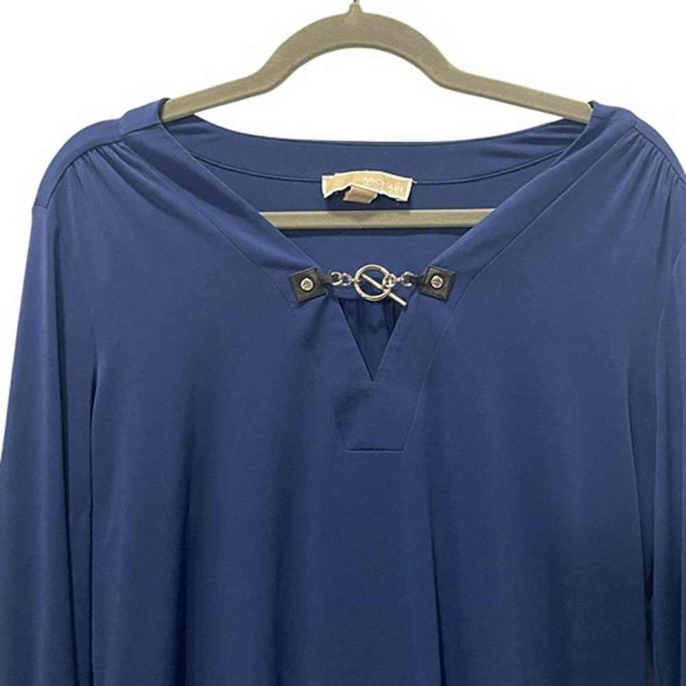 Michael Kors Navy Tunic Top Size Large - image 7