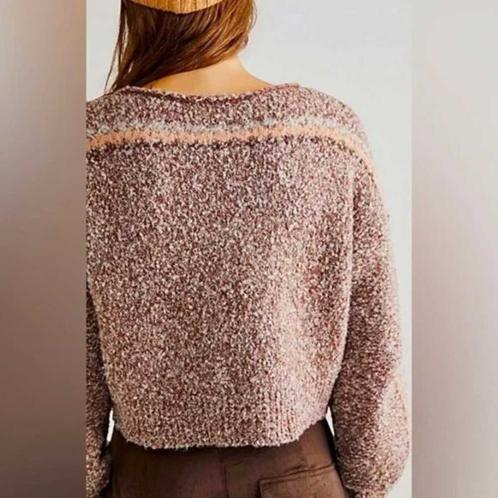 Free People Snowflake Cropped Sweater - image 4