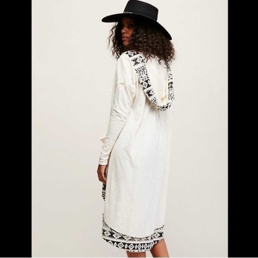 Free People Nomad Tribal Sleeveless Hooded Kimono… - image 7