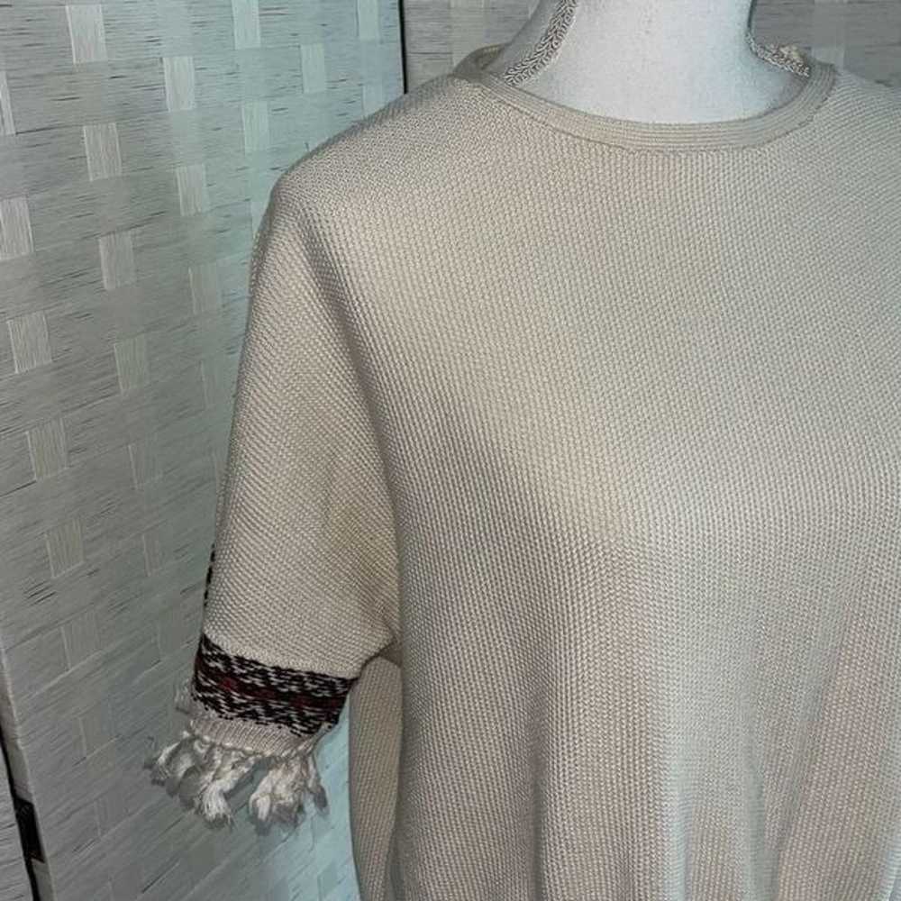 Tory Burch 100% Cotton Thick Knit Tunic Sweater F… - image 3