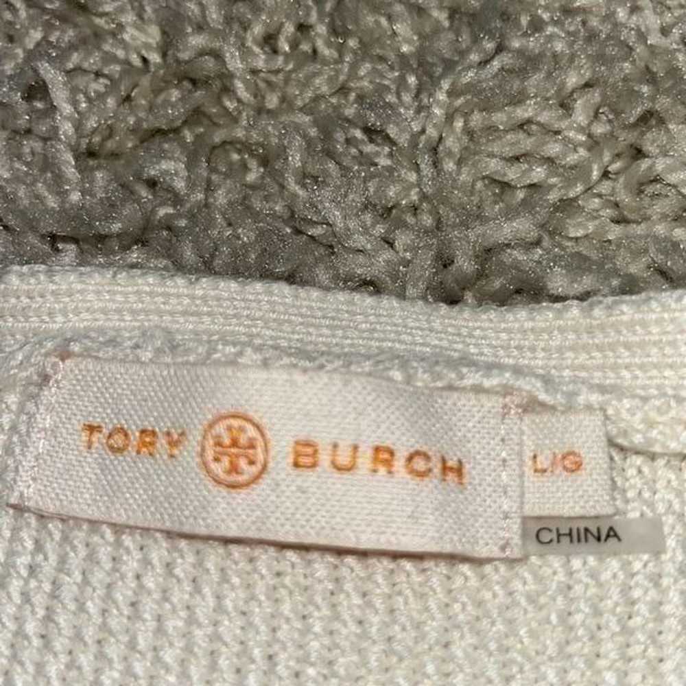 Tory Burch 100% Cotton Thick Knit Tunic Sweater F… - image 9