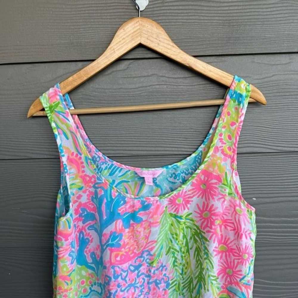 Lilly Pulitzer cosmos 100% silk blouse - image 3