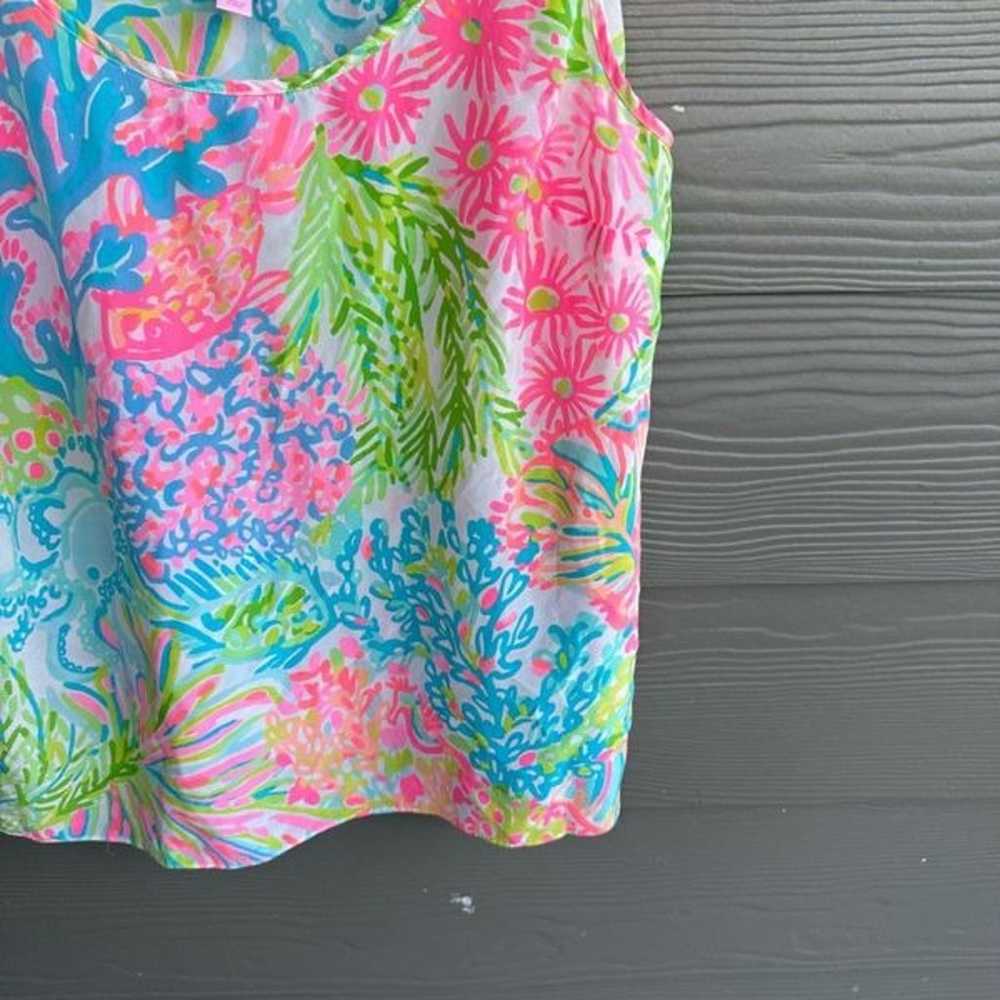 Lilly Pulitzer cosmos 100% silk blouse - image 4