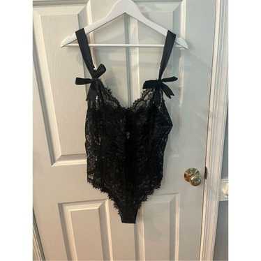 Victoria’s Secret Gold Label Black Lace Satin But… - image 1