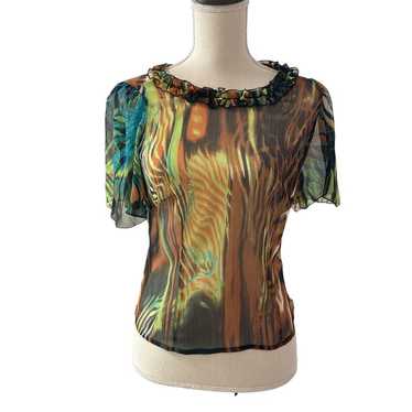 Ittariya Short-sleeved Printed Blouse Colorful