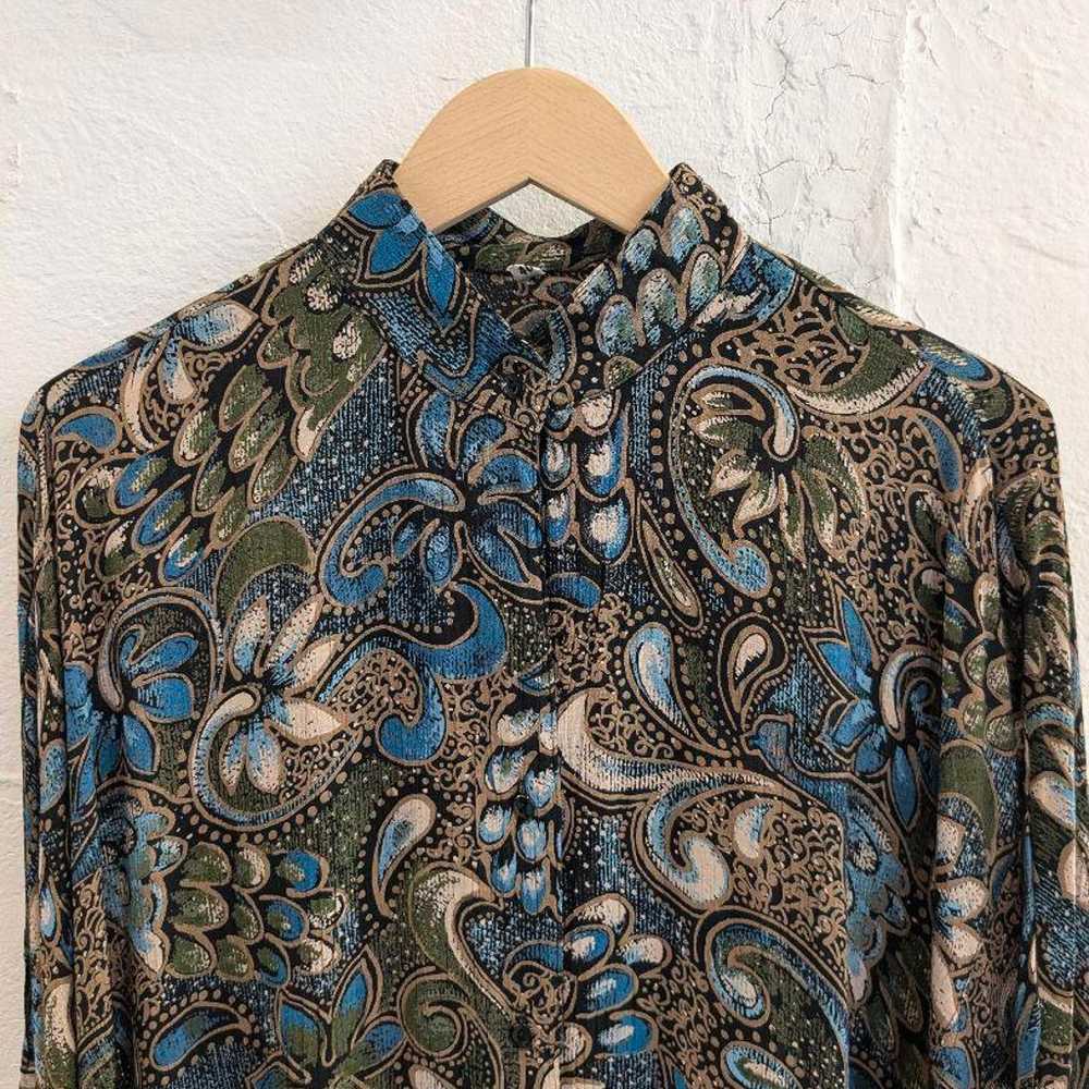 PAISLEY PATTERN DOLMAN SLEEVE SHIRT - image 2