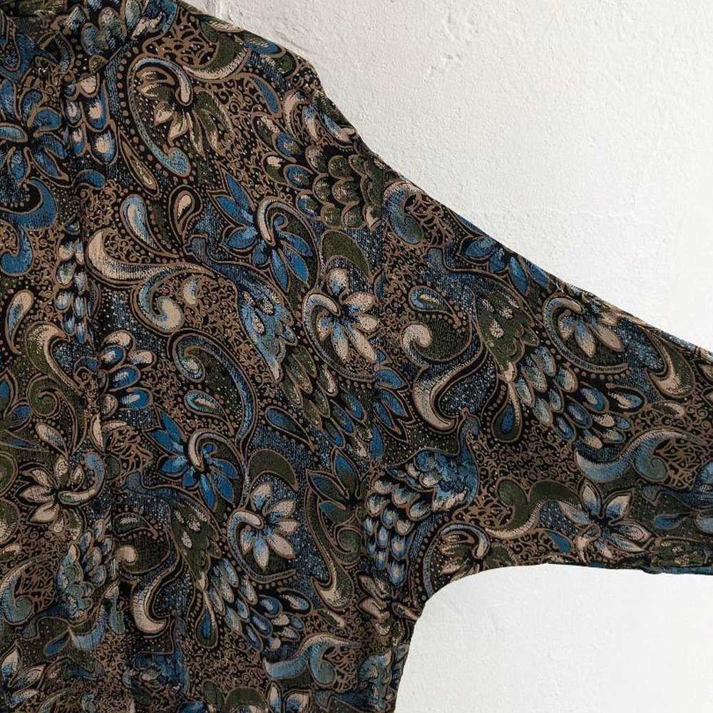 PAISLEY PATTERN DOLMAN SLEEVE SHIRT - image 5