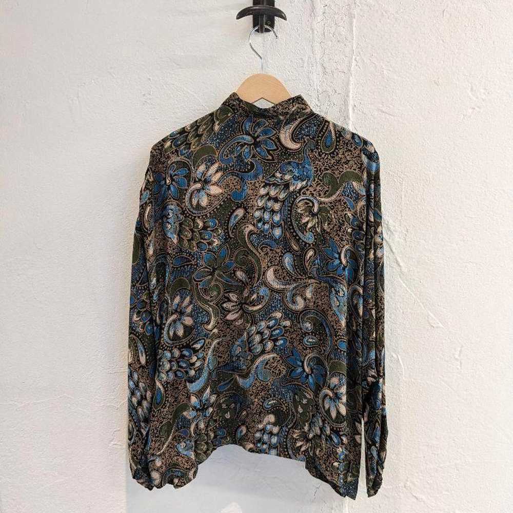 PAISLEY PATTERN DOLMAN SLEEVE SHIRT - image 6