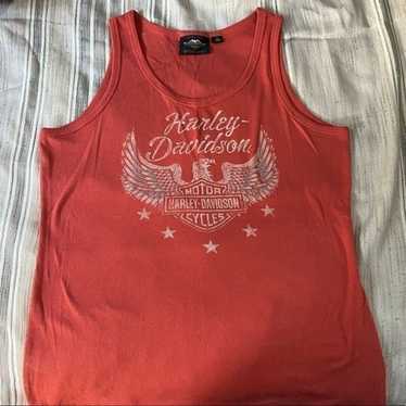 Harley-Davidson Ribbed Tank Top, Scoop Neck, Deep 