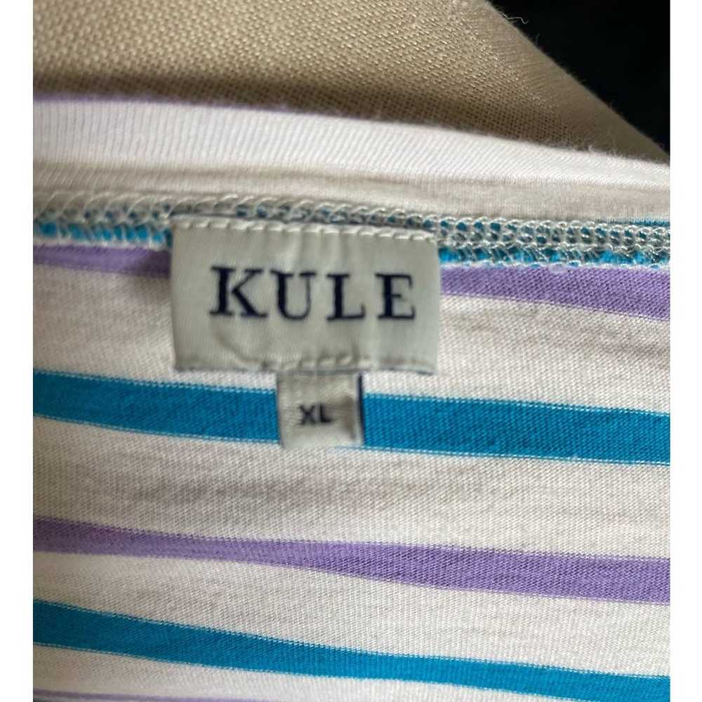 KULE The Modern Tee in Cream/Purple/Electric Size… - image 7