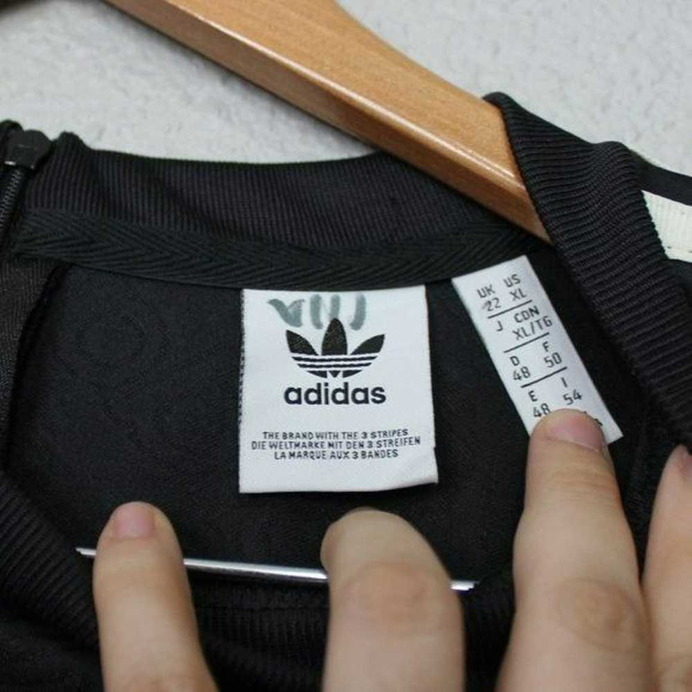 Adidas Black Spellout Logo Short Sleeve Bodysuit … - image 2