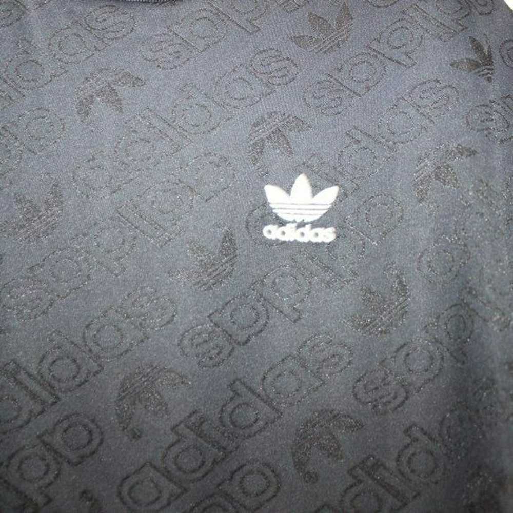 Adidas Black Spellout Logo Short Sleeve Bodysuit … - image 8