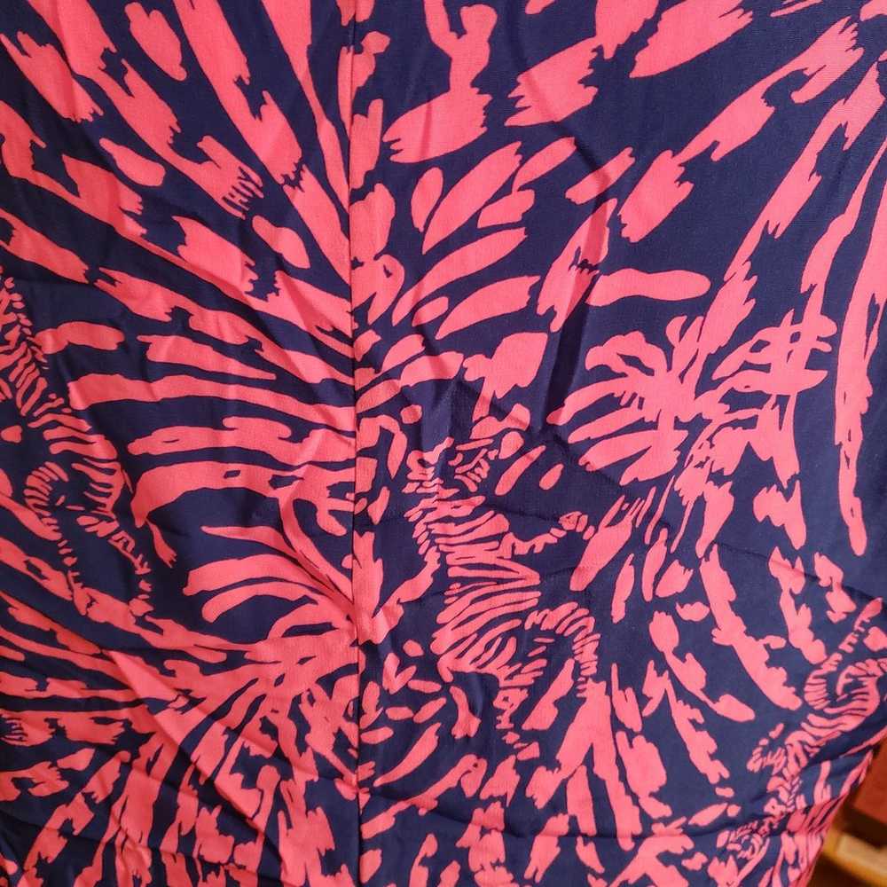 Lilly Pulitzer XL Asher Top Silk Zebra Print - image 6